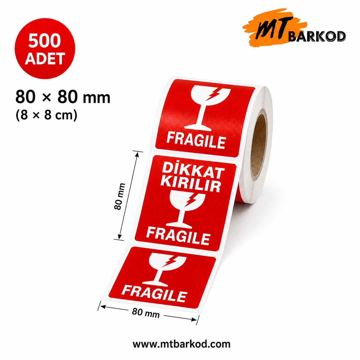 80mm%20x%2080mm%20Dikkat%20Kırılır%20Etiketi%20(500)%20Sarım