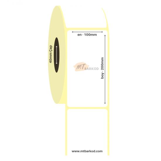 100x200 Kuşe Etiket, Barkod Etiket, Yazıcı Etiketleri