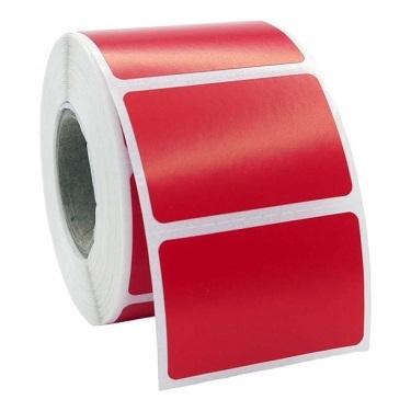 40x20 Kırmızı Termal Barkod Etiket, Termal Rulo Etiket