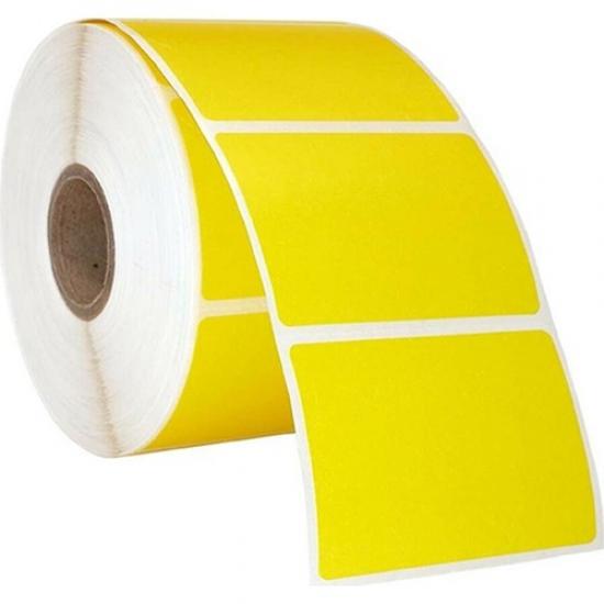 50x30 Sarı Termal Barkod Etiket, Termal Rulo Etiket