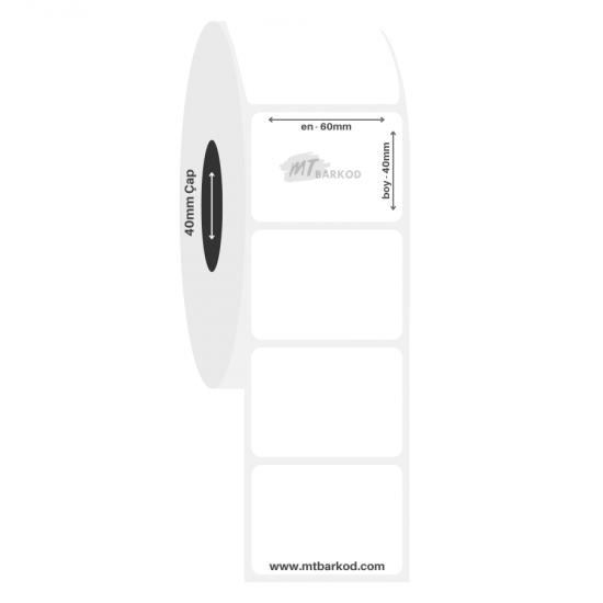 60x40 PP Opak Etiket (Sticker) | PP Opak Etiket | Opak Sticker
